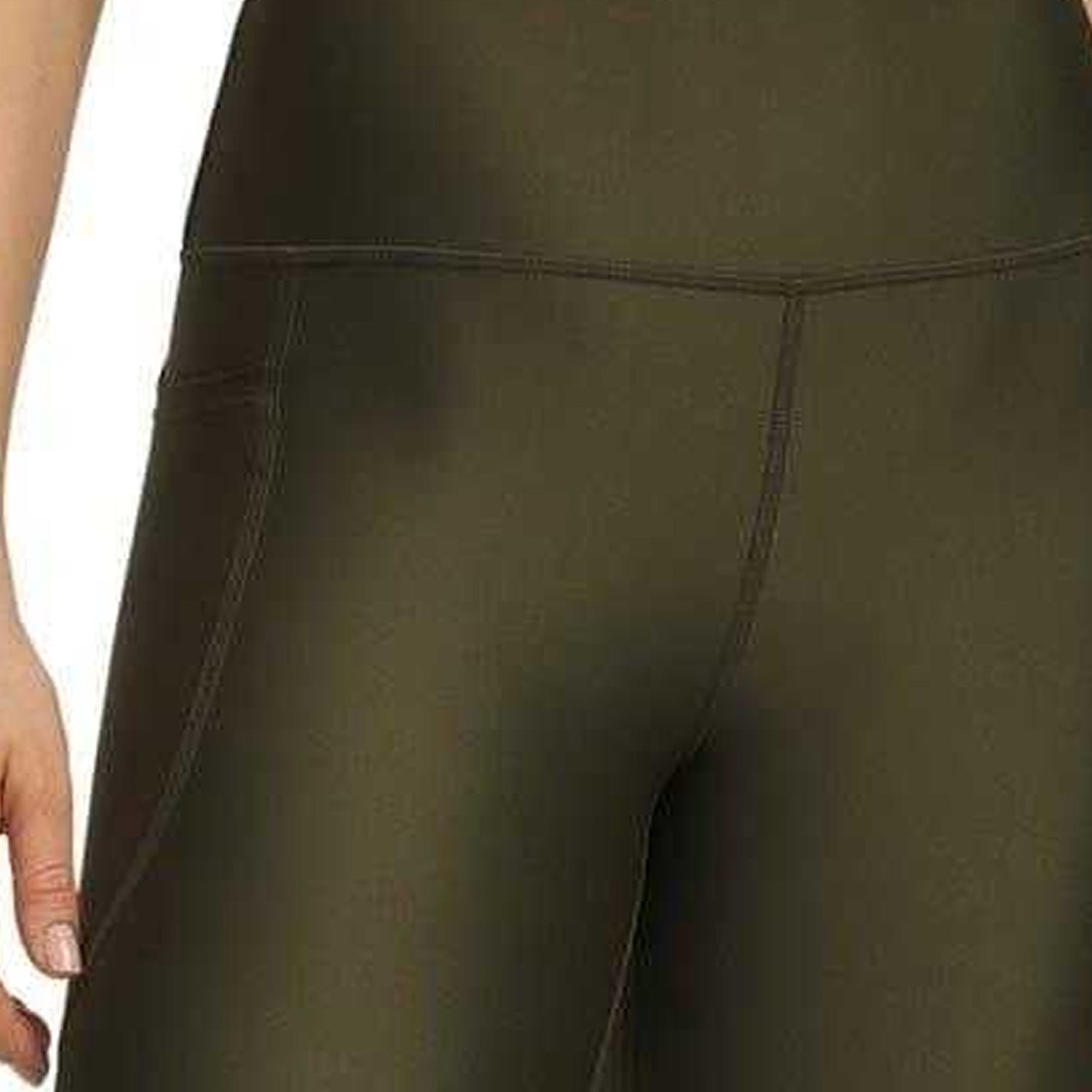 Green - Side - Under Armour Womens-Ladies Armour High Rise Leggings