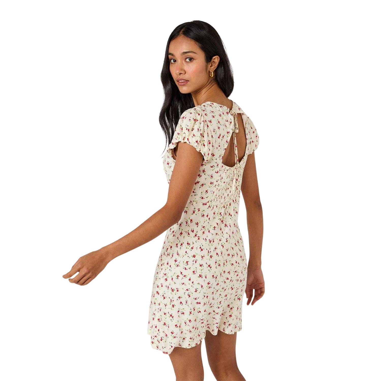White - Back - Nobody´s Child Womens-Ladies Maggie Ditsy Floral Mini Dress