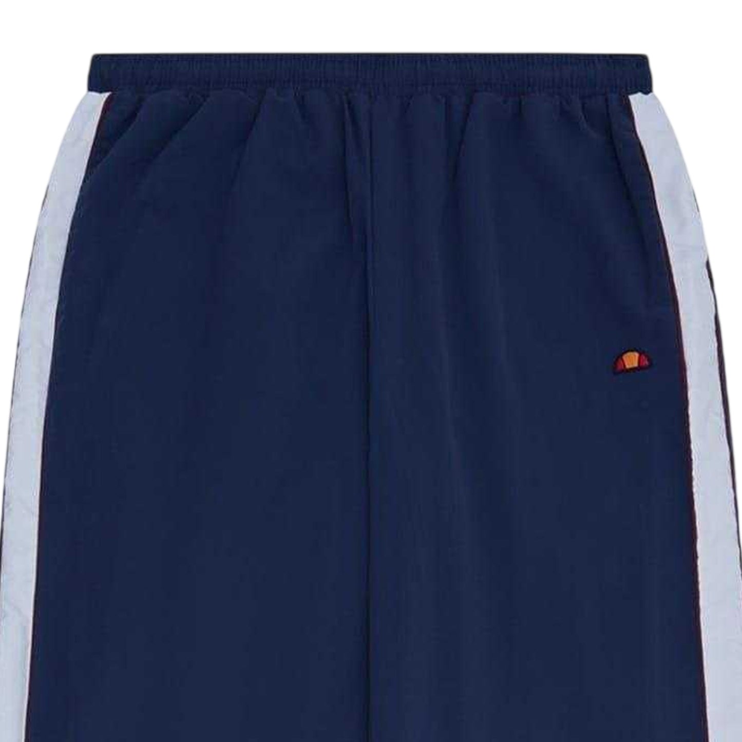 Navy-White - Back - Ellesse Mens Gilardino Vertical Stripe Tracksuit Bottoms