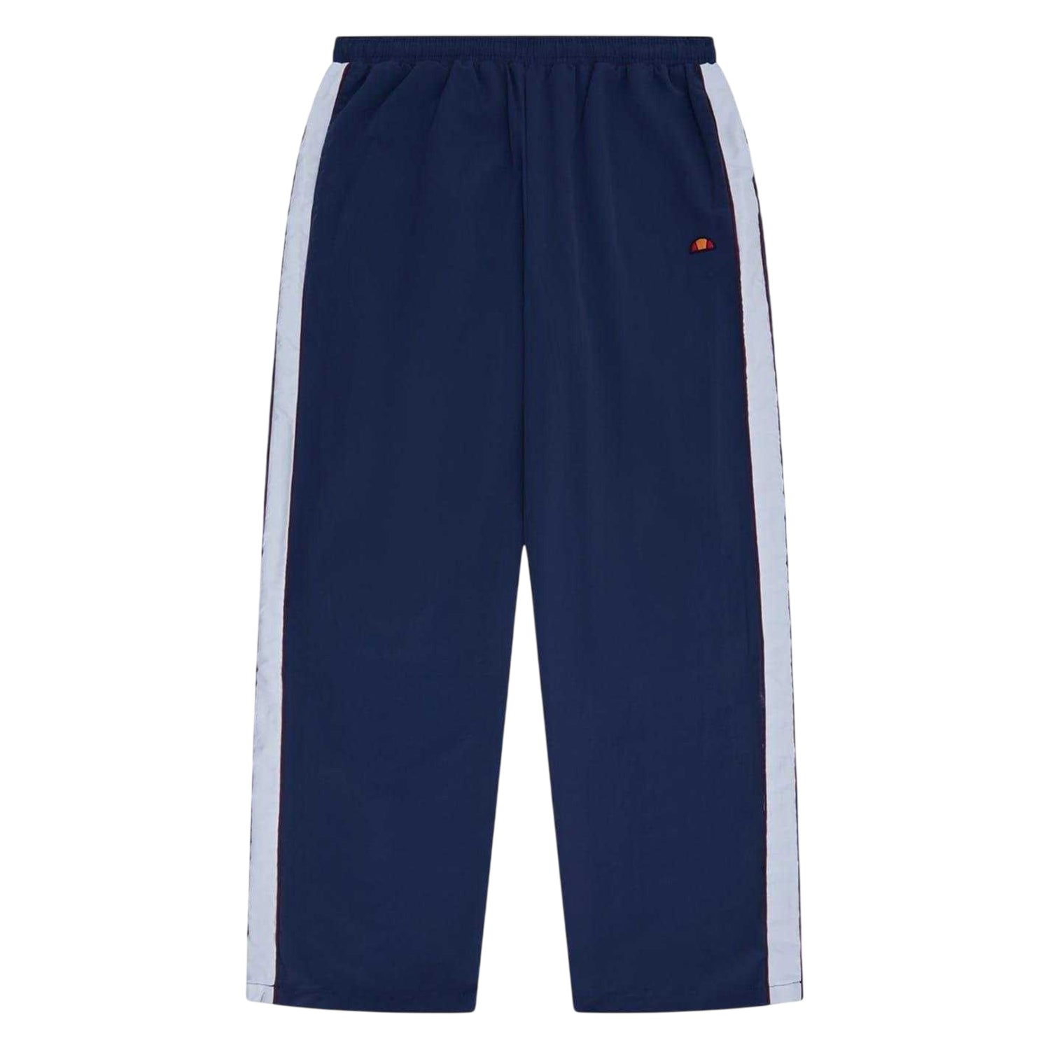 Navy-White - Front - Ellesse Mens Gilardino Vertical Stripe Tracksuit Bottoms