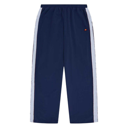 Navy-White - Front - Ellesse Mens Gilardino Vertical Stripe Tracksuit Bottoms