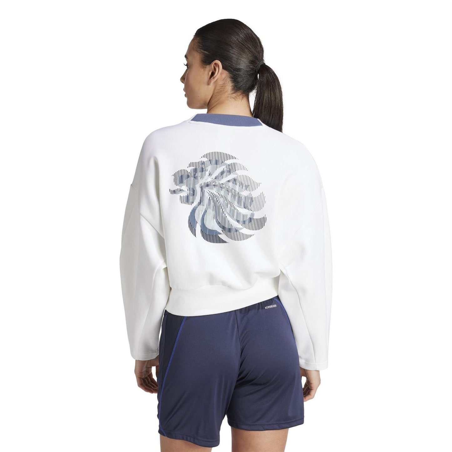 White - Back - Adidas Womens-Ladies Team GB Sweatshirt