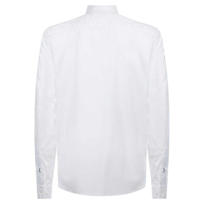 White - Back - Tommy Hilfiger Mens Core Flex Poplin Long-Sleeved Shirt
