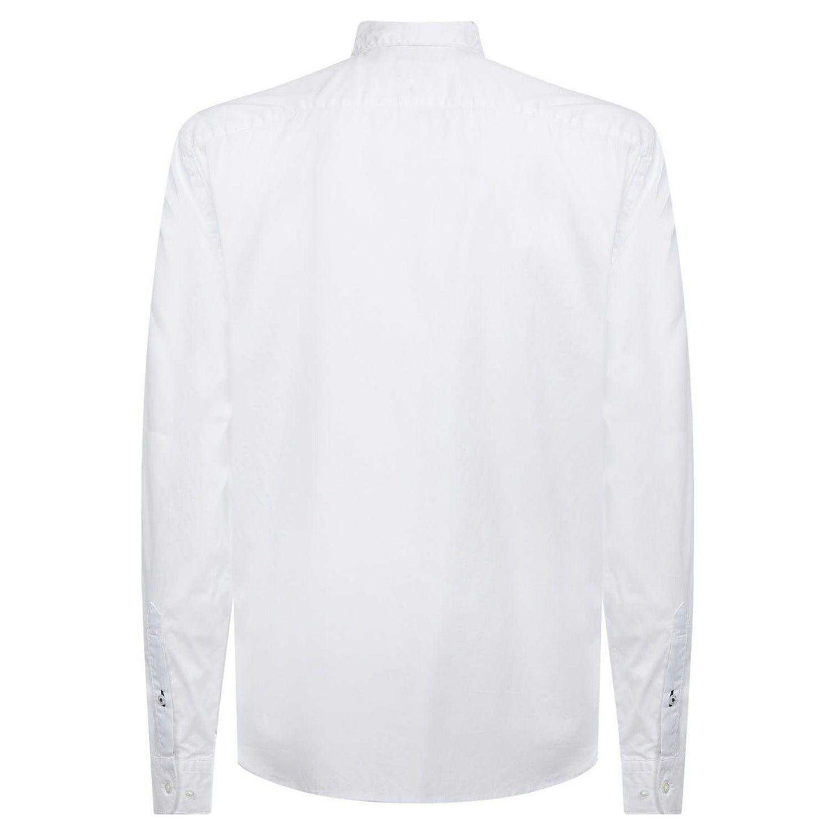 White - Back - Tommy Hilfiger Mens Core Flex Poplin Long-Sleeved Shirt