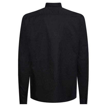 Black - Back - Tommy Hilfiger Mens Core Flex Poplin Long-Sleeved Shirt