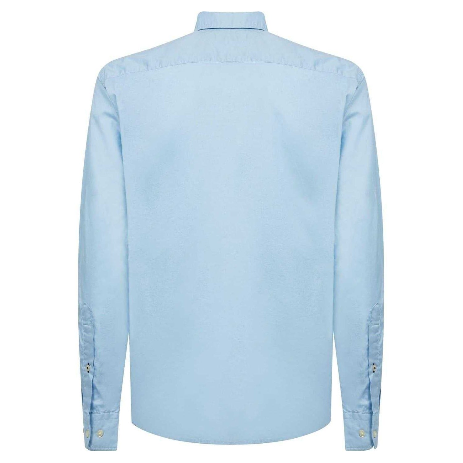Blue - Back - Tommy Hilfiger Mens Core Flex Poplin Long-Sleeved Shirt