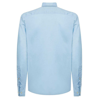 Blue - Back - Tommy Hilfiger Mens Core Flex Poplin Long-Sleeved Shirt