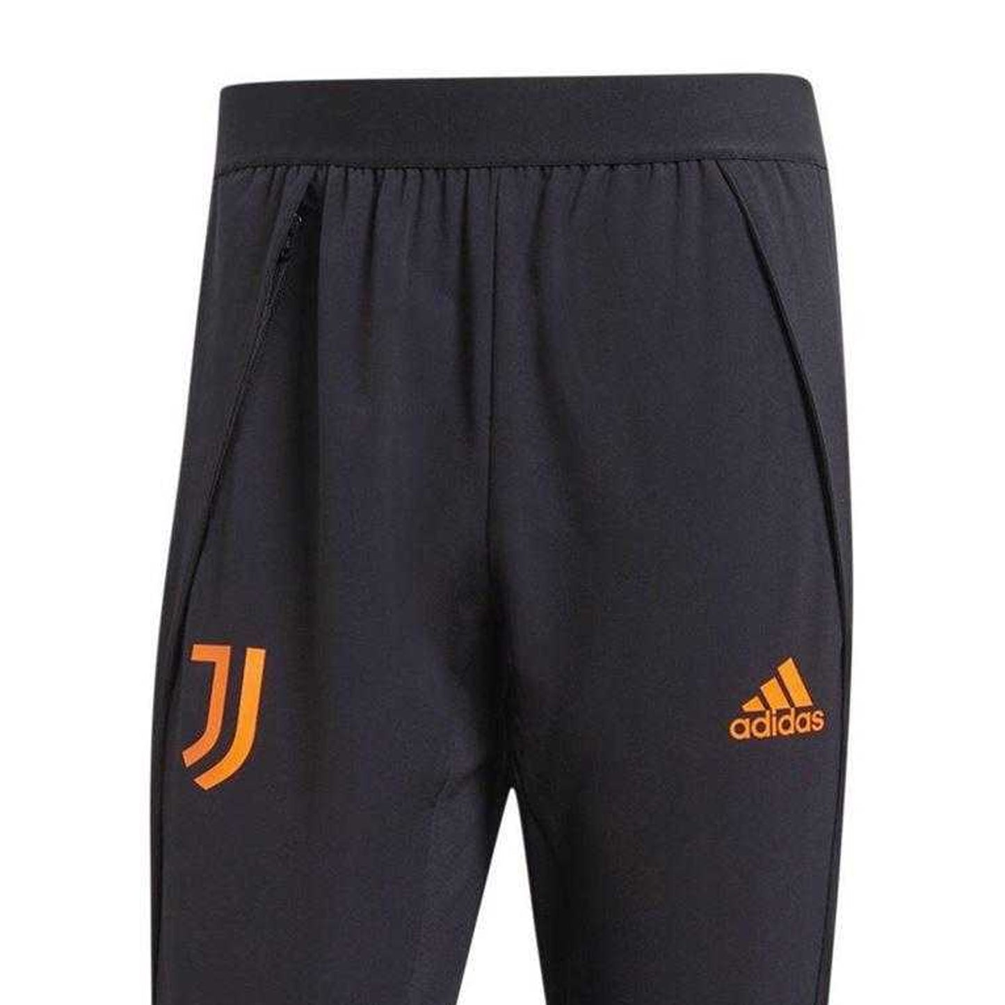 Black - Side - Adidas Mens Juventus FC Tapered Tracksuit Bottoms