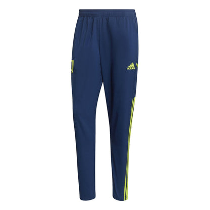 Blue - Front - Adidas Mens Juventus FC Tapered Tracksuit Bottoms