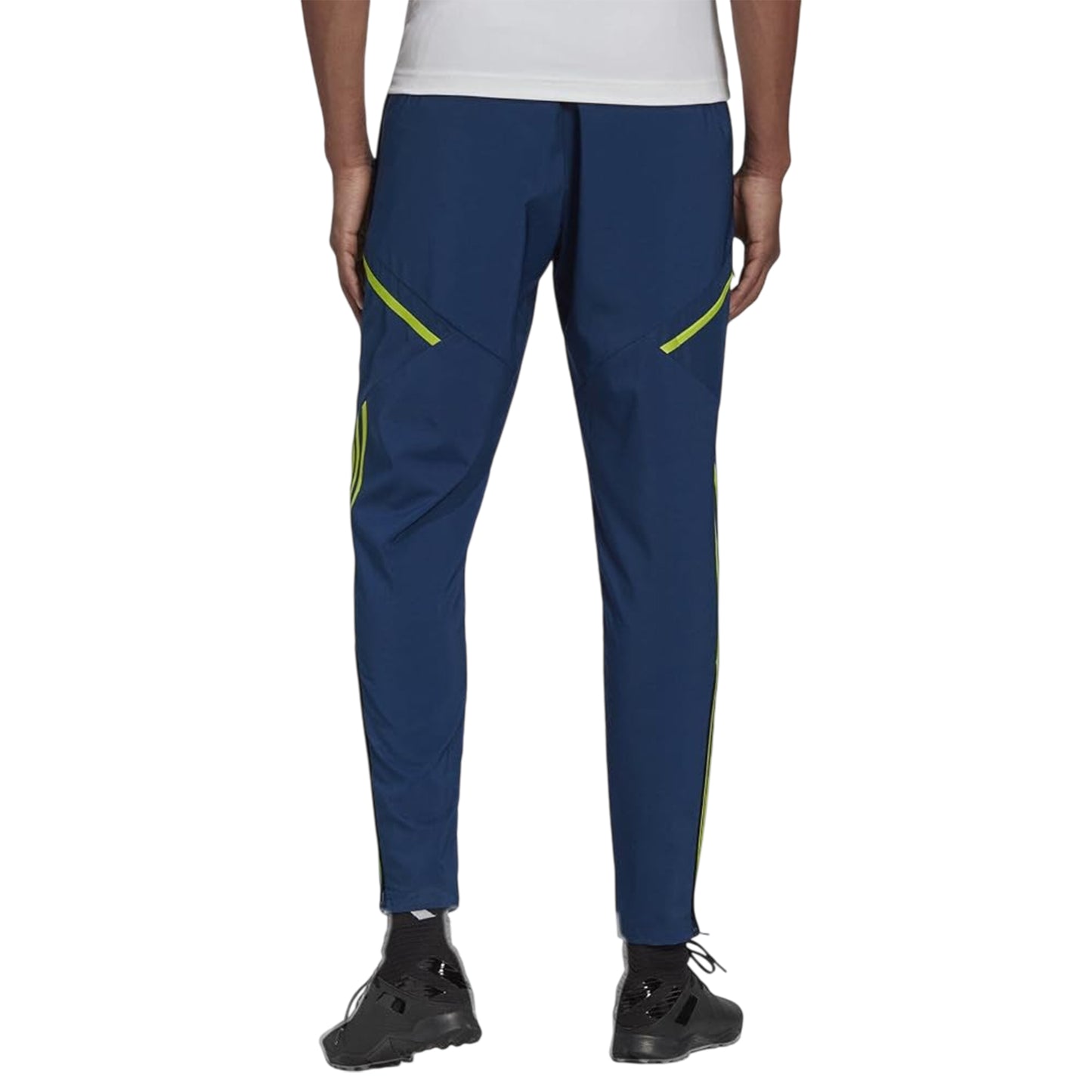 Blue - Back - Adidas Mens Juventus FC Tapered Tracksuit Bottoms