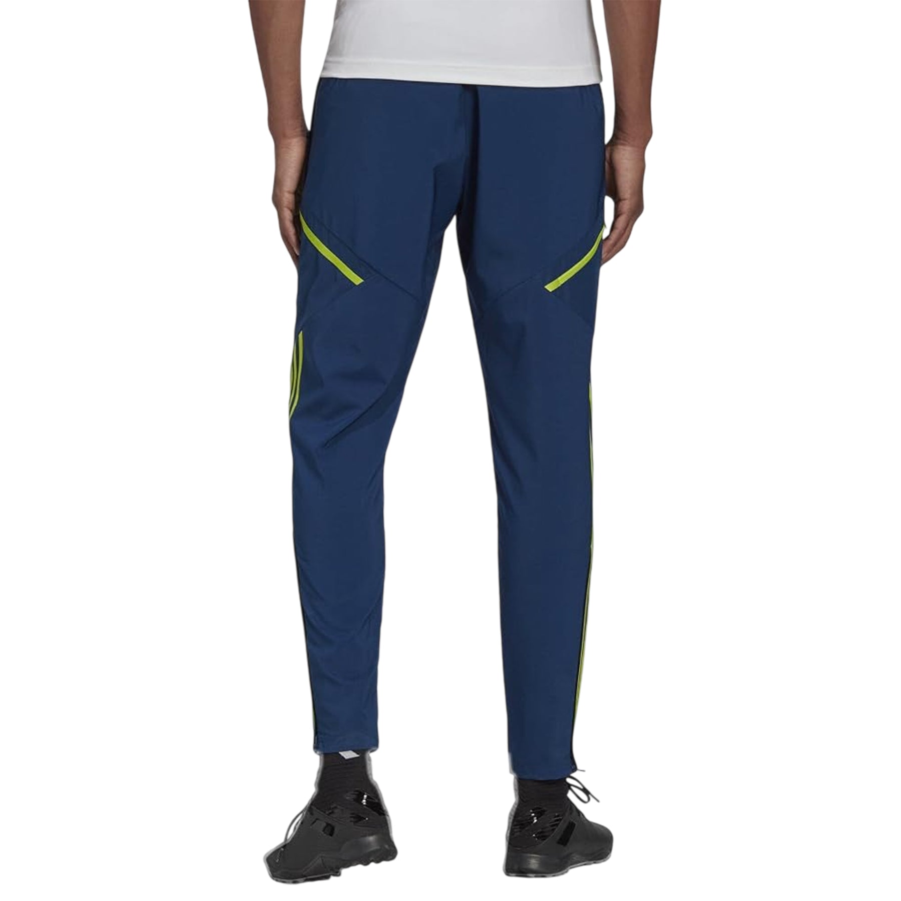 Blue - Back - Adidas Mens Juventus FC Tapered Tracksuit Bottoms