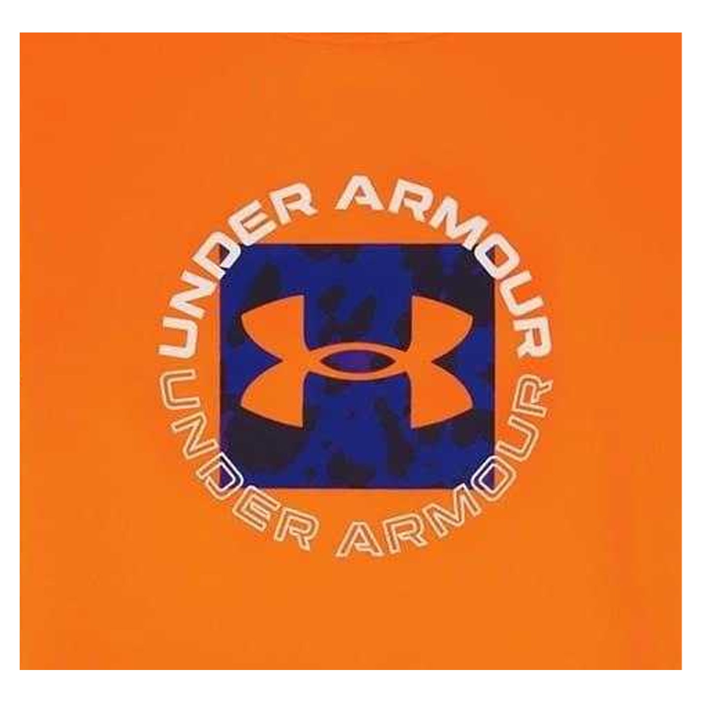Blaze Orange - Side - Under Armour Childrens-Kids Heather T-Shirt & Shorts Set