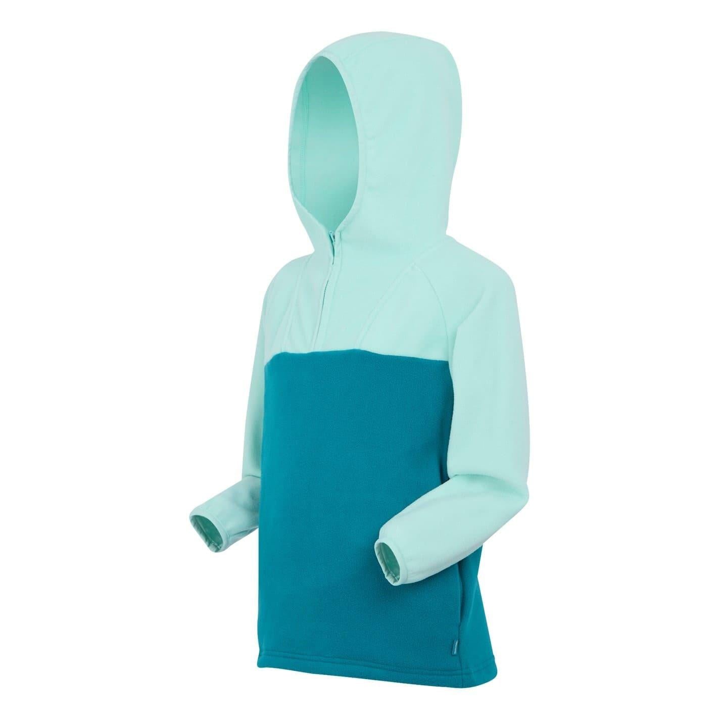 Aruba Blue - Side - Regatta Childrens-Kids Fayley Microfleece Hoodie