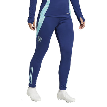 Night Sky - Side - Adidas Womens-Ladies Arsenal FC Slim Tracksuit Bottoms