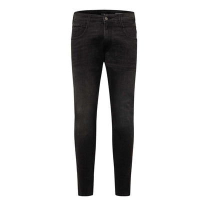 Grey - Front - Replay Mens Anbass Slim Jeans