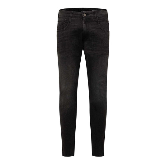 Grey - Front - Replay Mens Anbass Slim Jeans