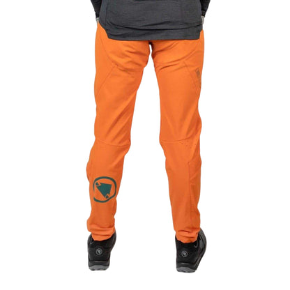 Harvest Orange - Back - Endura Womens-Ladies MT500 Wordmark Sport Trousers