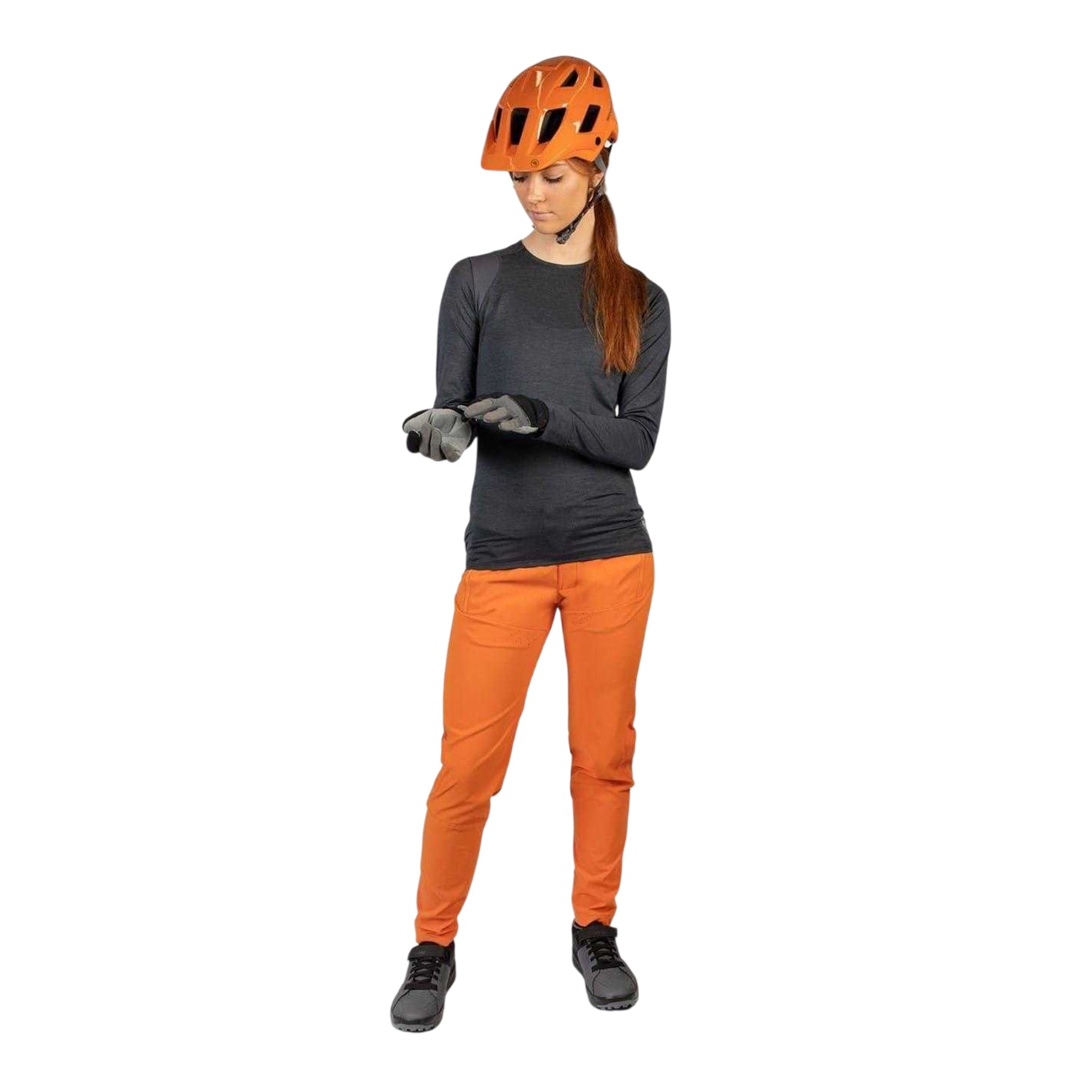 Harvest Orange - Lifestyle - Endura Womens-Ladies MT500 Wordmark Sport Trousers