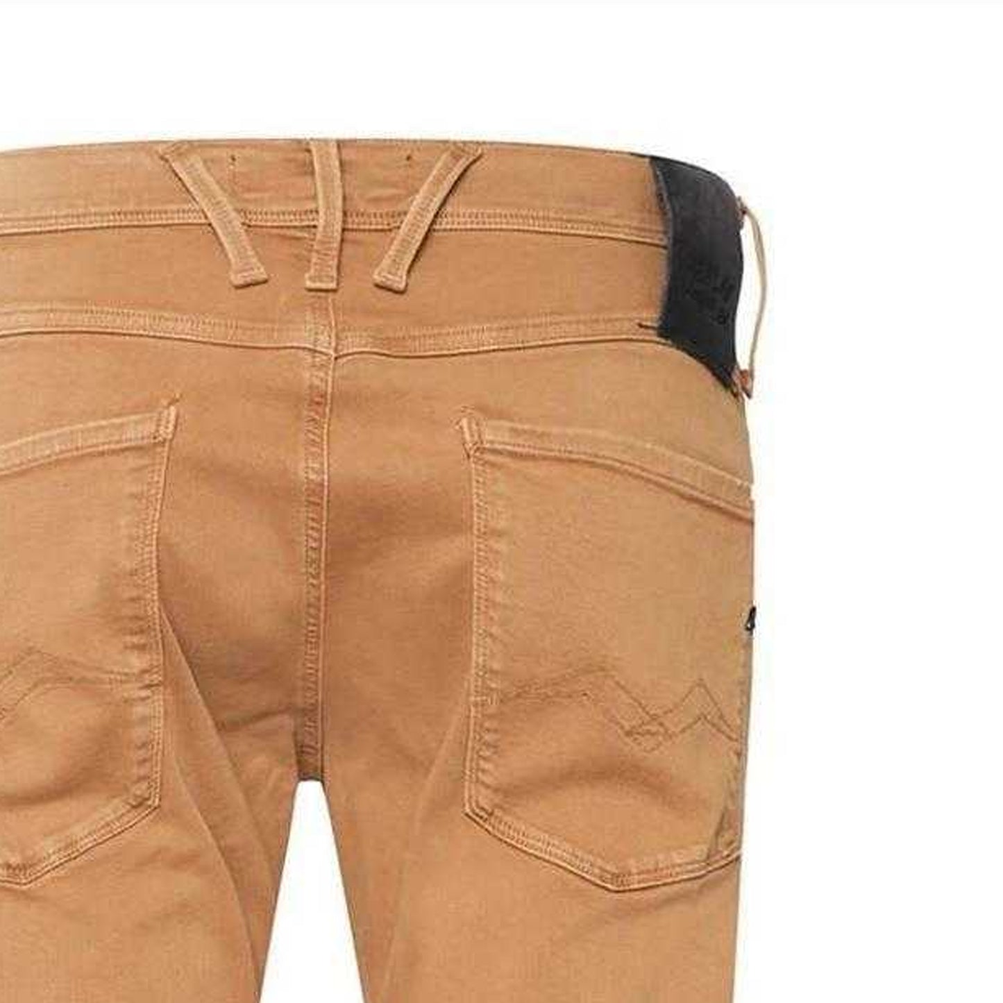 Beige - Lifestyle - Replay Mens Anbass Cotton Blend Slim Jeans