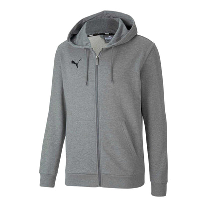 Grey - Front - Puma Mens TeamGoal 23 Casuals Hooded Jacket