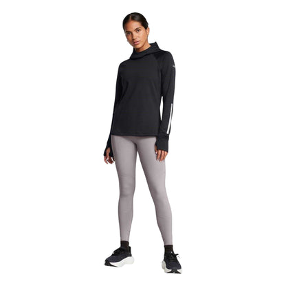 Grey - Lifestyle - Under Armour Womens-Ladies Launch Plain Running Leggings