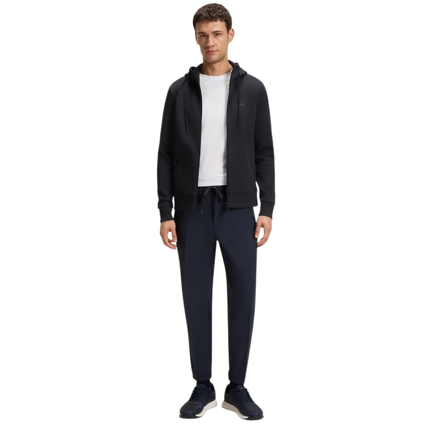 Dark Blue - Lifestyle - Boss Mens Saggy Sweat Jacket