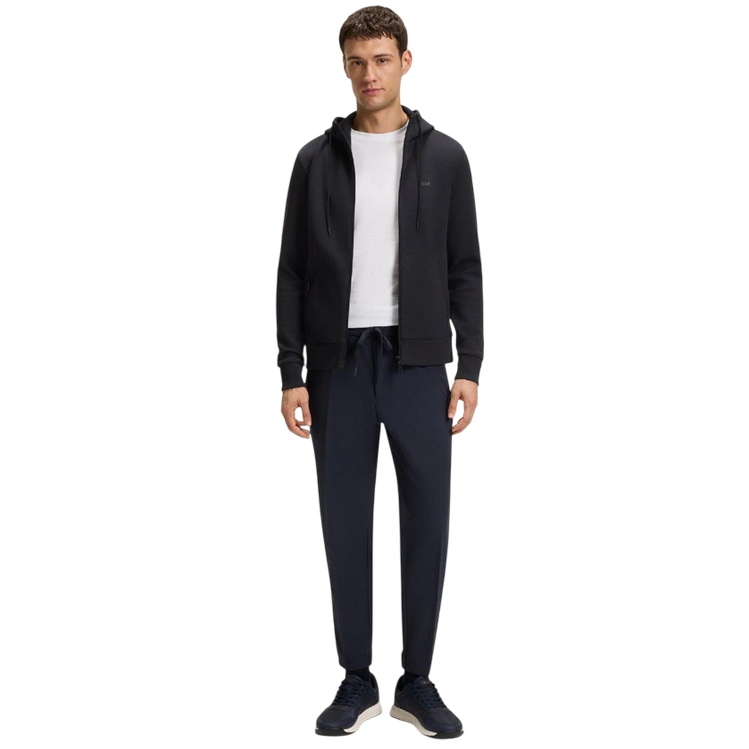 Dark Blue - Lifestyle - Boss Mens Saggy Sweat Jacket