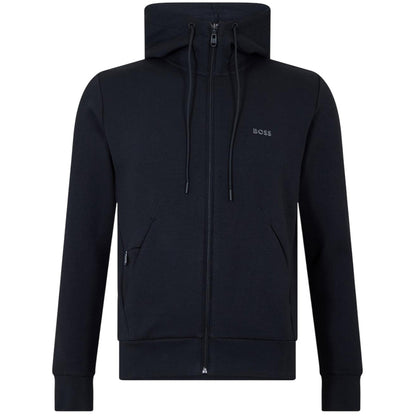 Black - Front - Boss Mens Saggy Sweat Jacket