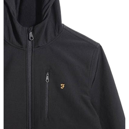 Black - Side - Farah Mens Softshell Sweatshirt