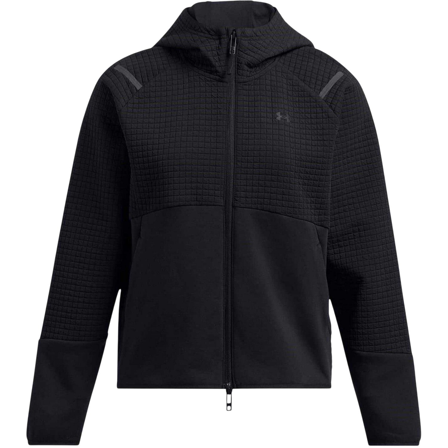 Black - Front - Under Armour Womens-Ladies Full Zip Hoodie