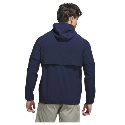 Navy - Back - Adidas Mens Go-To Lightweight Hooded Jacket