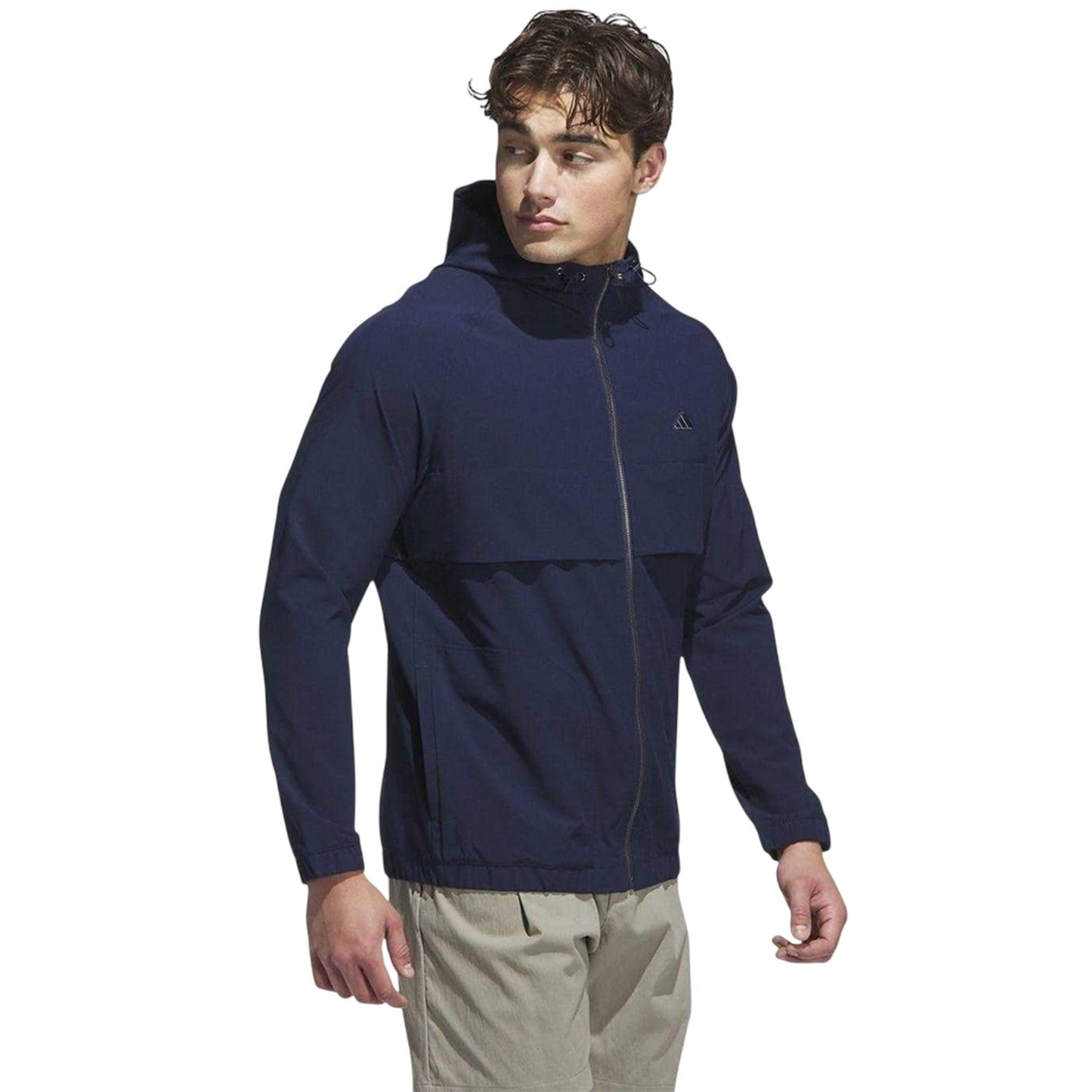 Navy - Lifestyle - Adidas Mens Go-To Lightweight Hooded Jacket