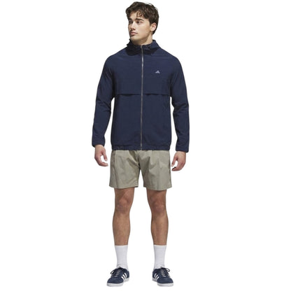 Navy - Pack Shot - Adidas Mens Go-To Lightweight Hooded Jacket