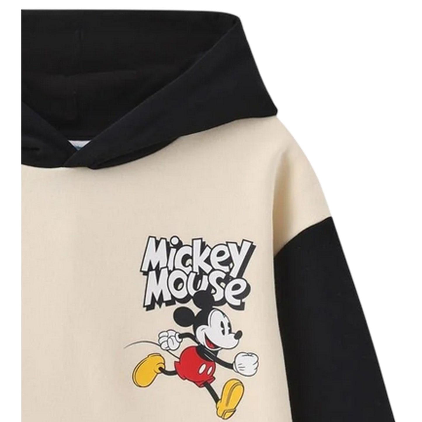Pink-Black - Side - Disney Childrens-Kids Mickey Mouse Hoodie