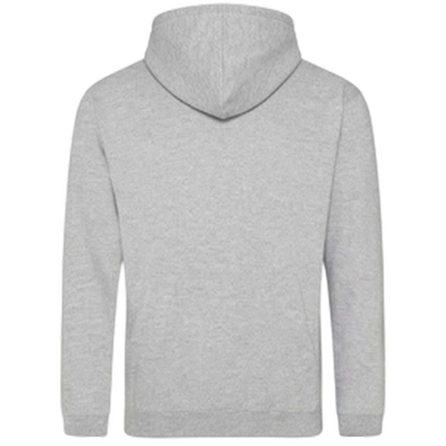 Grey - Back - Lonsdale Mens The Original Logo Hoodie