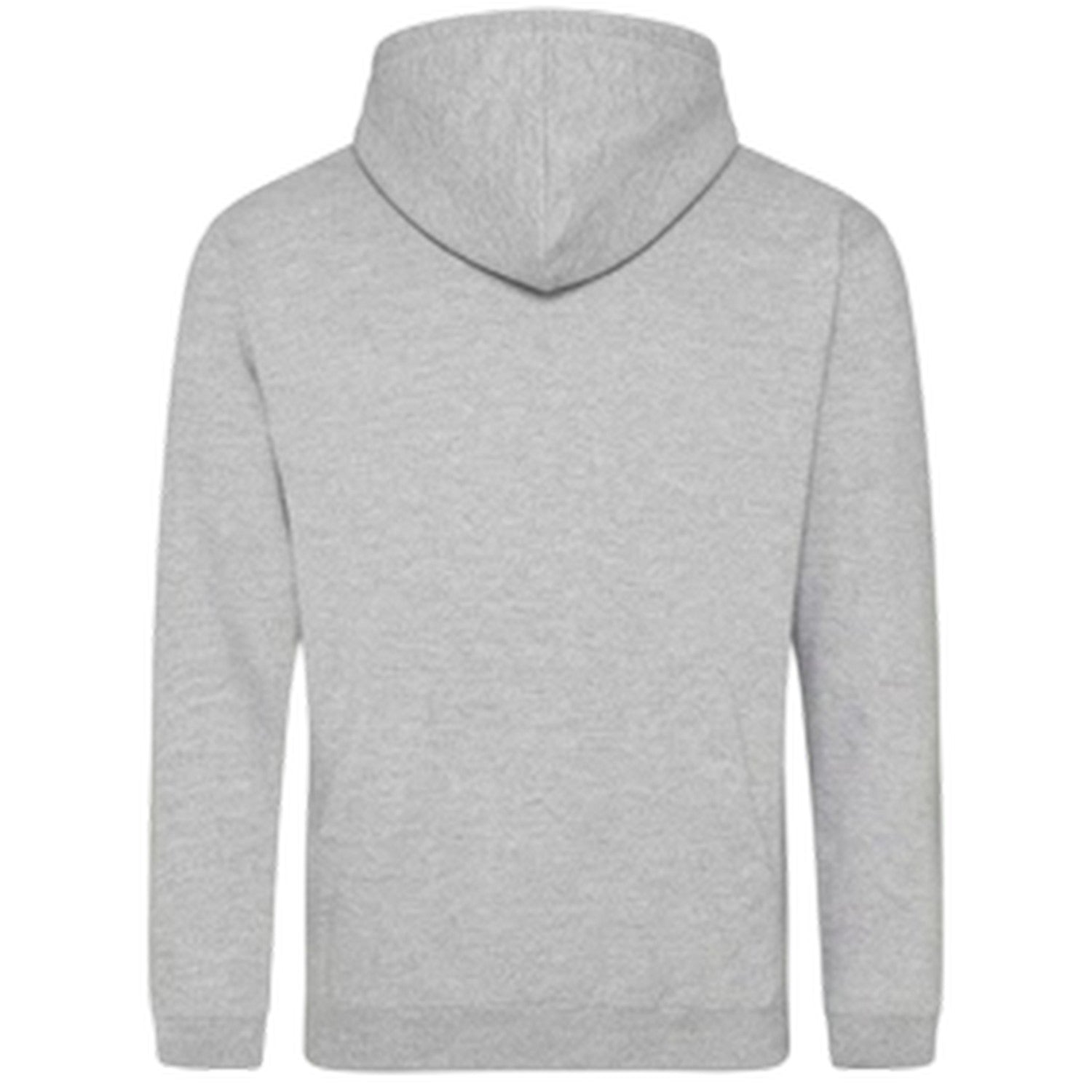 Grey - Back - Lonsdale Mens The Original Logo Hoodie