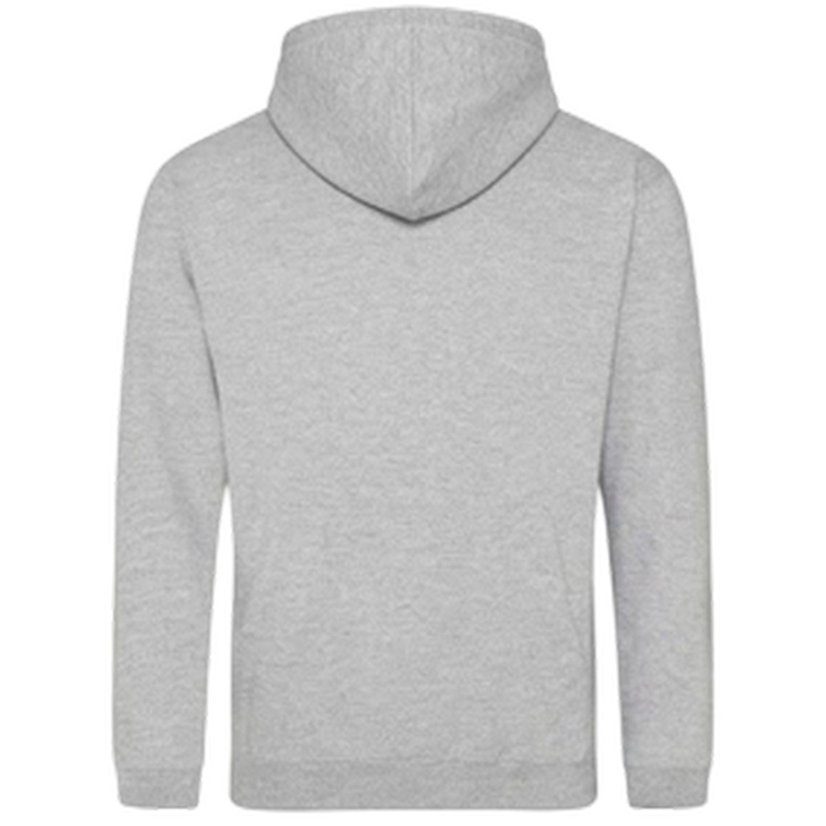Grey - Back - Lonsdale Mens The Original Logo Hoodie