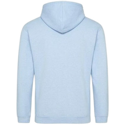Sky Blue - Back - Lonsdale Mens The Original Logo Hoodie