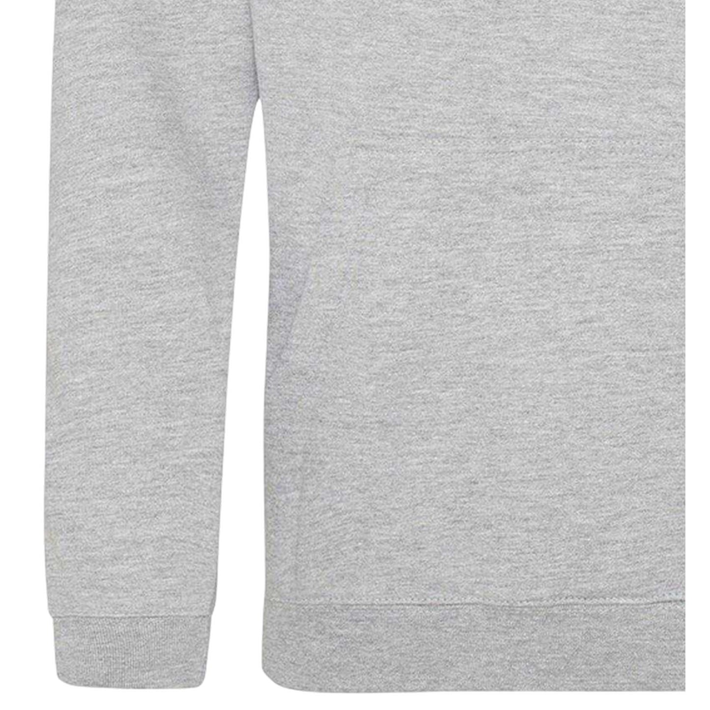 Grey - Side - Lonsdale Mens Logo Pullover Hoodie