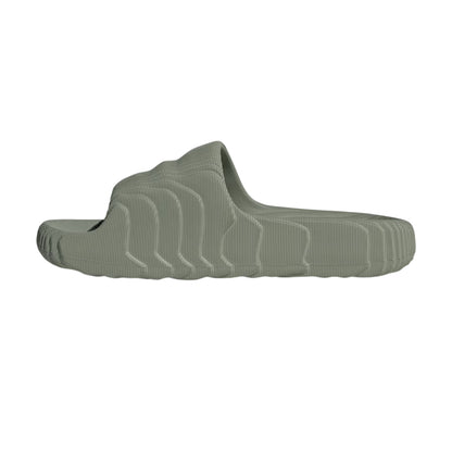 Silver Green - Side - Adidas Mens Island Club Adilette 22 Sandals