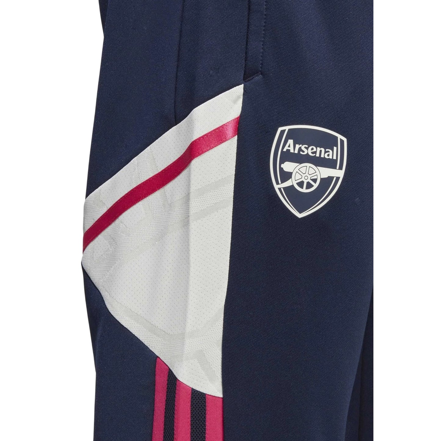 Collegiate Navy - Side - Adidas Womens-Ladies Arsenal FC Tapered Tracksuit Bottoms