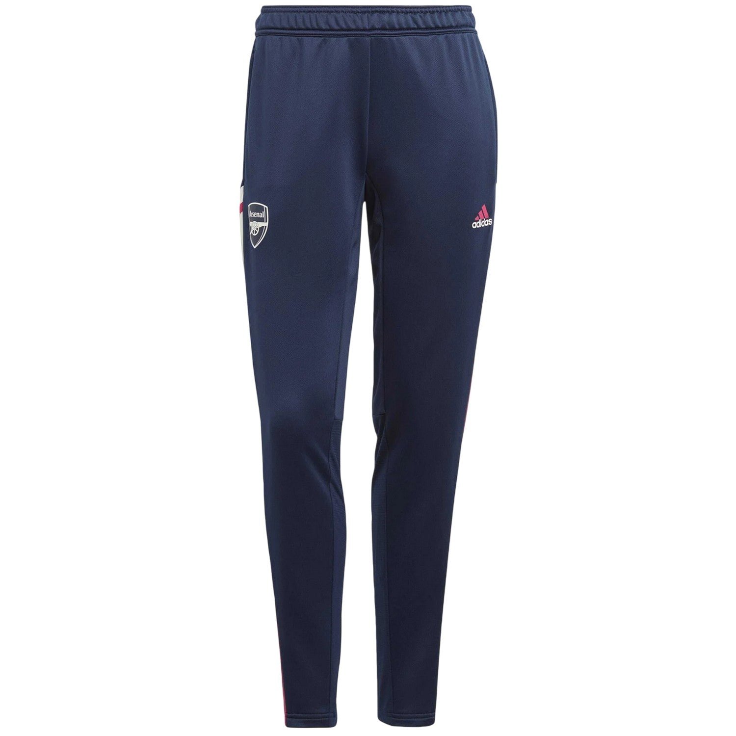 Collegiate Navy - Front - Adidas Womens-Ladies Arsenal FC Tapered Tracksuit Bottoms
