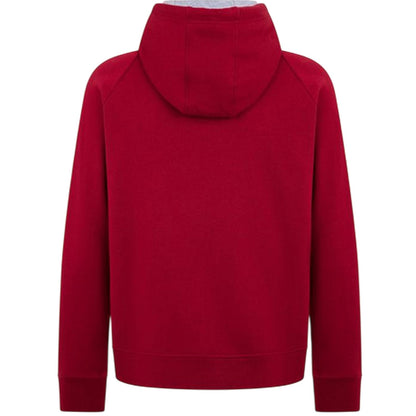 Burgundy - Back - Ellesse Mens Embroidered Raglan Hoodie