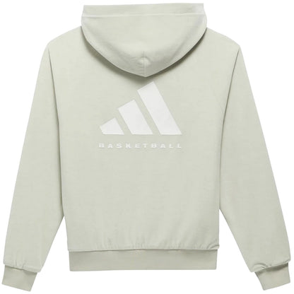 Green - Back - Adidas Mens Raglan Hoodie