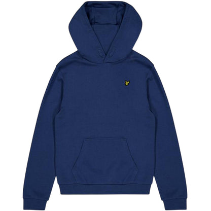 Cornflower Blue - Front - Lyle & Scott Childrens-Kids Small Logo Pullover Hoodie