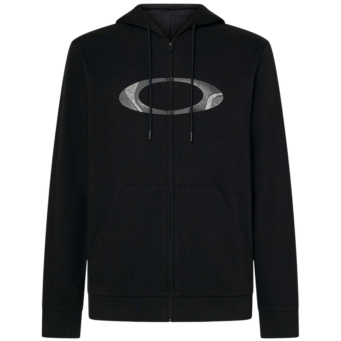 Blackout - Front - Oakley Mens Ellipse Full Zip Hoodie