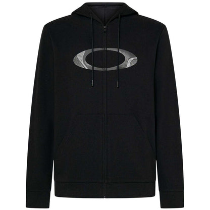 Blackout - Front - Oakley Mens Ellipse Full Zip Hoodie