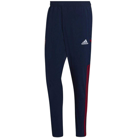Collegiate Navy - Front - Adidas Mens Pre-Match Arsenal FC Tracksuit Bottoms