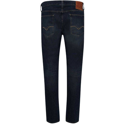 Blue - Back - Replay Mens Neaal Cotton Slim Jeans