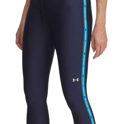 Washed Navy - Back - Under Armour Womens-Ladies Tech Solid Leggings